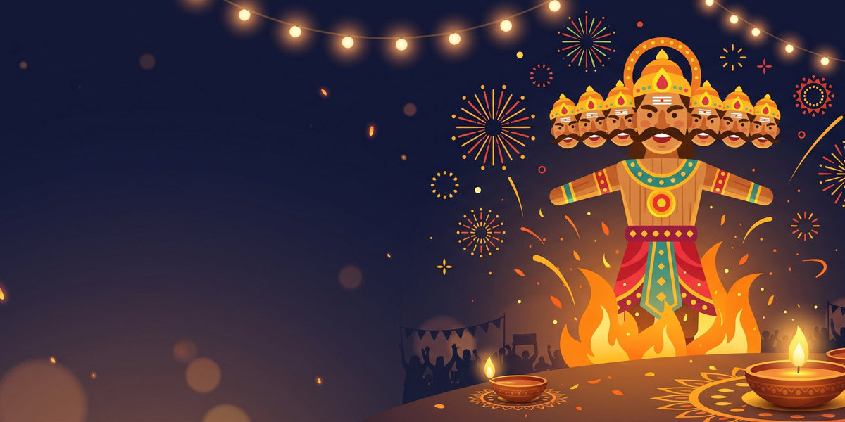 Happy Dussehra hero banner - desktop