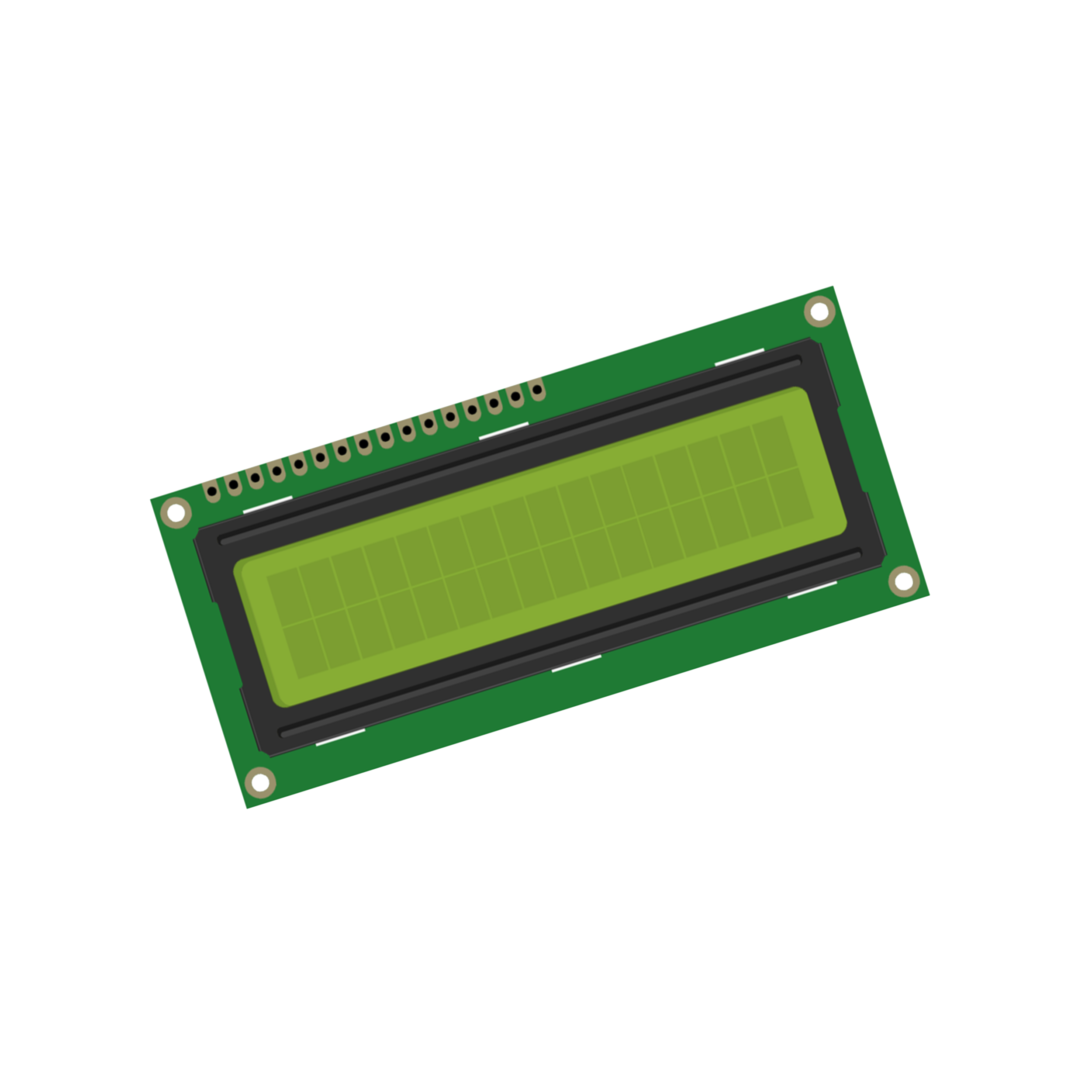 16x2 (1602) Character Green Backlight LCD Display