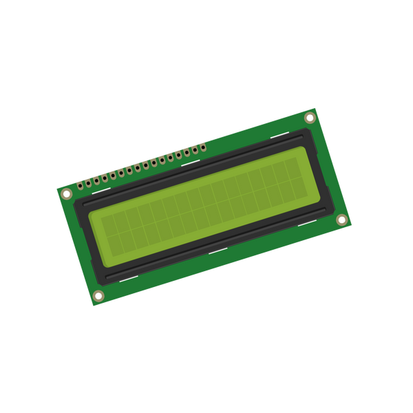 16x2 (1602) Character Green Backlight LCD Display