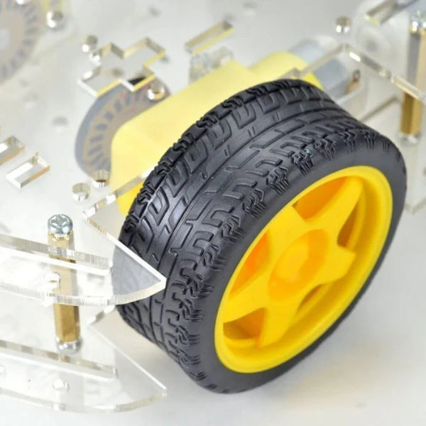 4WD Smart Robot Car Chassis Kit with BO Motors & Wheels – Arduino Compatible