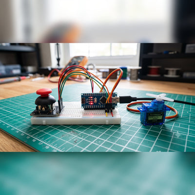DIY - Joystick Controlled Servo Kit - Arduino Nano