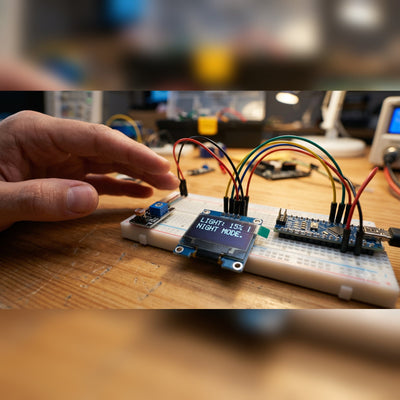 DIY - LDR Light Sensing Kit - Arduino Nano, OLED