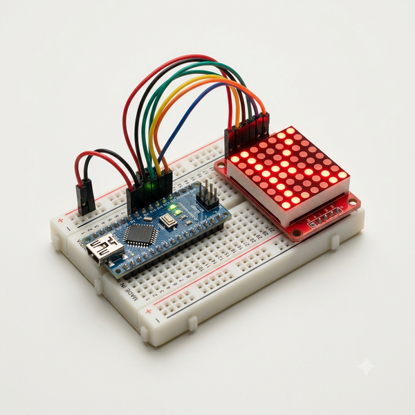 DIY - MAX7219 Scrolling Text Display Kit - Arduino Nano
