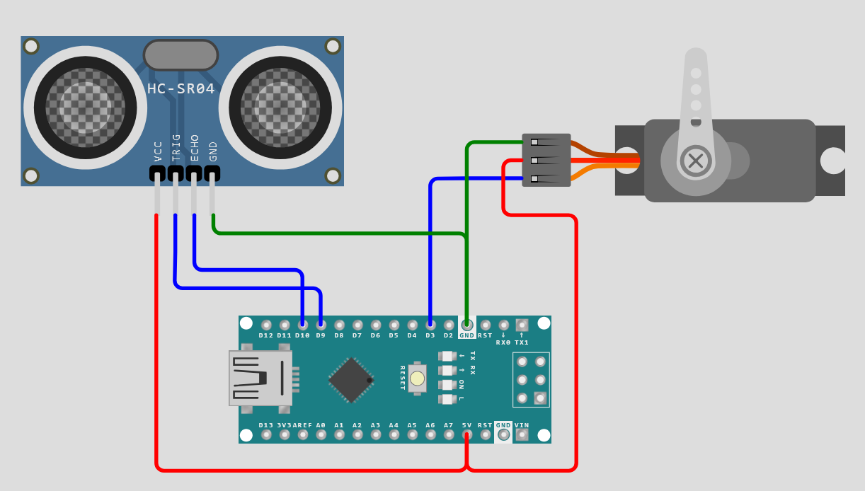 DIY - Ultrasonic SONAR Kit (Sound Navigation and Ranging) with 180 deg ...