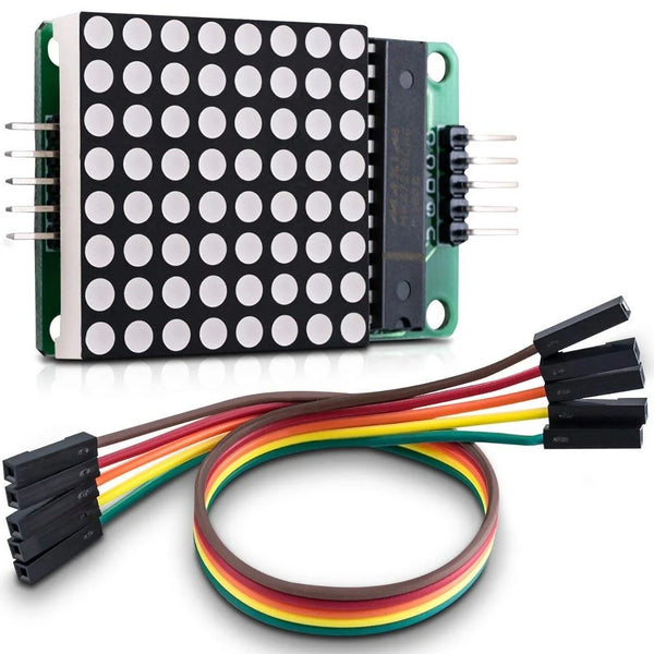 Matrix Microcontroller Buzzer Dot Matrix LED Module MAX7219 Microcontroller Control – Kitkraft