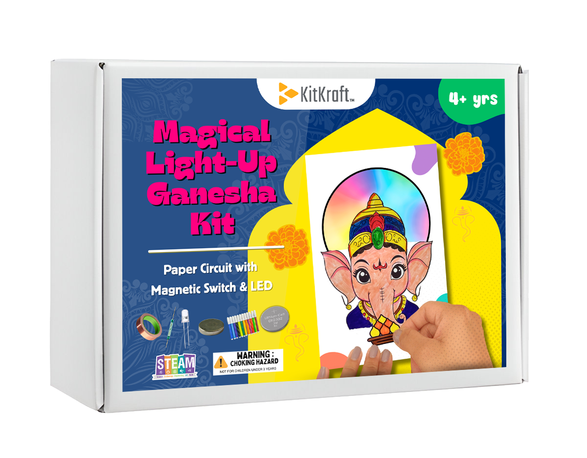 DIY Magical Light-up Ganesha Kit – A Fun, Festive & Educational STEAM Activity for Kids