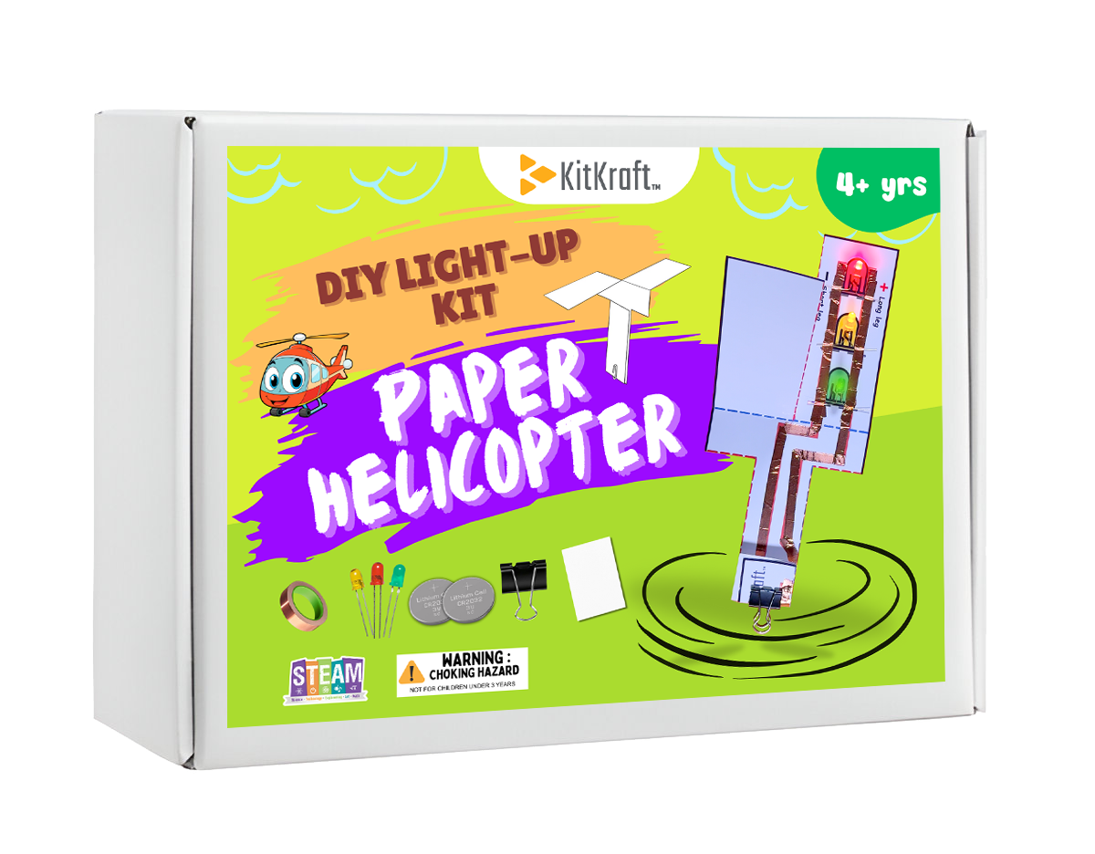 DIY Light-up Kit Paper Helicopter