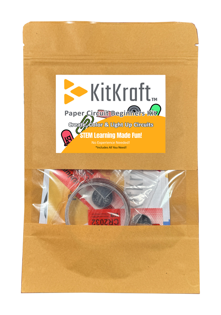4 in 1 Template | Paper Circuit Beginners Kit | Create, Color & Light Up Circuits | Fun STEM Learning