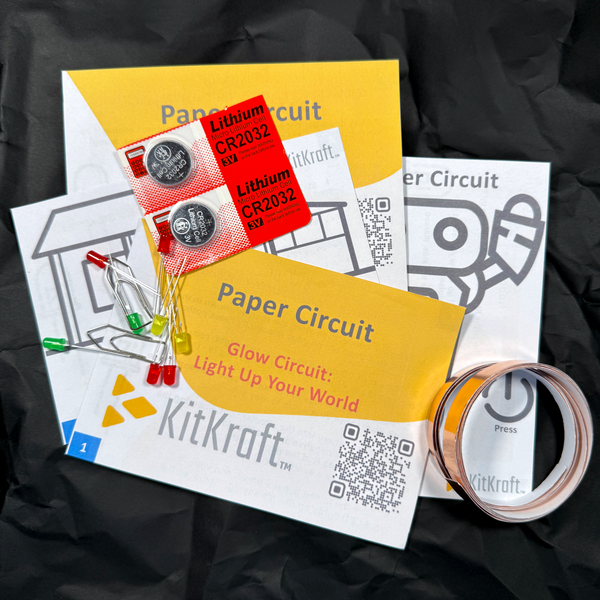 4 in 1 Template | Paper Circuit Beginners Kit | Create, Color & Light Up Circuits | Fun STEM Learning