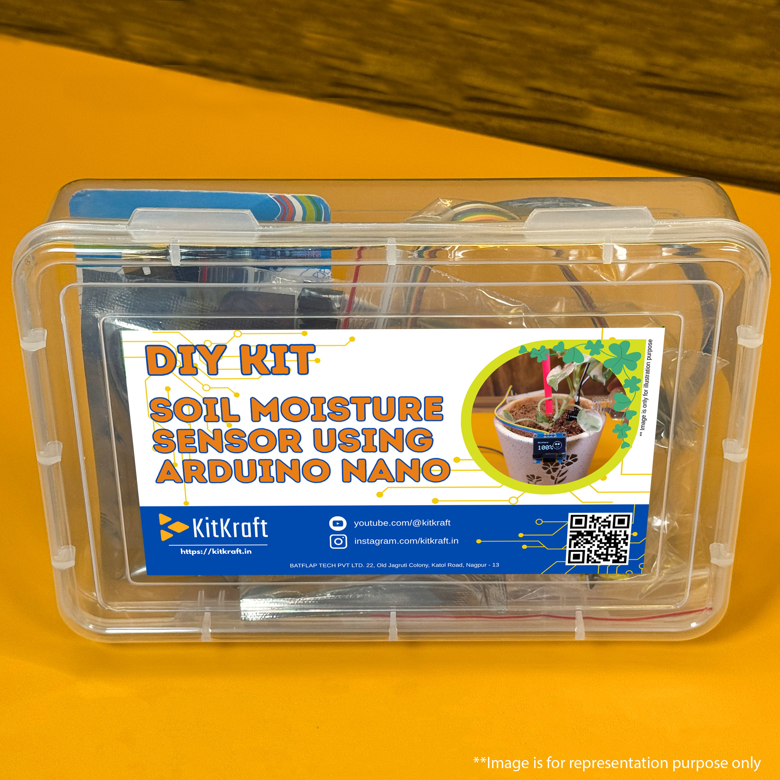 DIY - Arduino Soil Moisture Sensor with OLED | KitKraft Smart Plant Monitoring