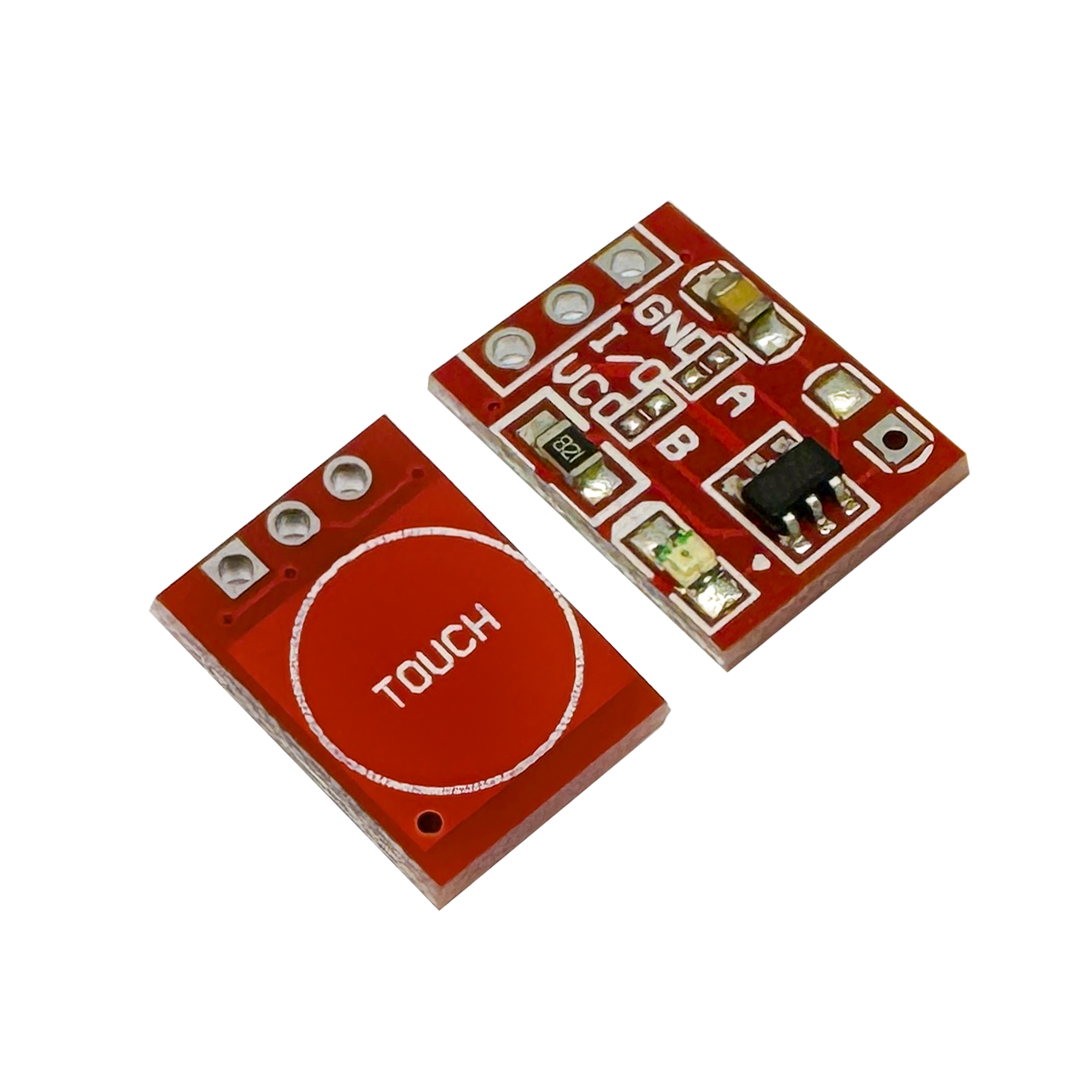 TTP223 1-Channel Capacitive Touch Sensor Module (Red PCB) – Kitkraft