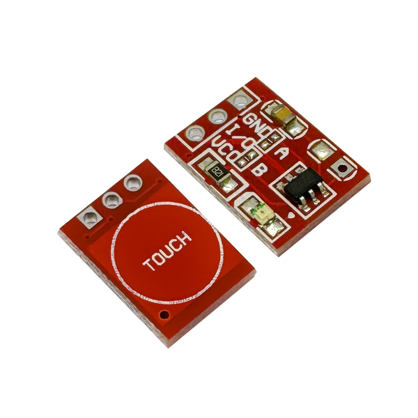 TTP223 1-Channel Capacitive Touch Sensor Module (Red PCB)